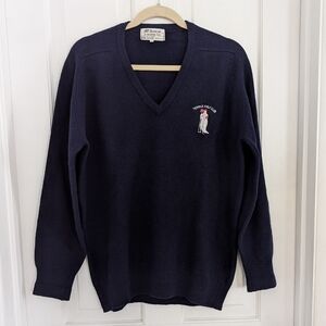 McKenzie Of Scotland Mens Wool Sweater MEDIUM Temple‎ Golf Club England Heritage